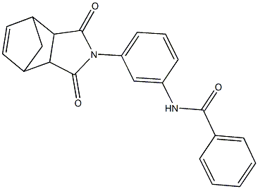 N-[3-(3,5-dioxo-4-azatricyclo[5.2.1.0~2,6~]dec-8-en-4-yl)phenyl]benzamide Structure