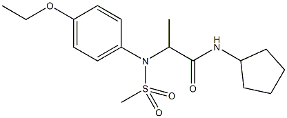 474092-09-6 N-cyclopentyl-2-[4-ethoxy(methylsulfonyl)anilino]propanamide