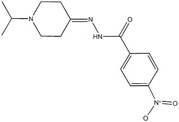 4-nitro-N'-(1-isopropyl-4-piperidinylidene)benzohydrazide Structure