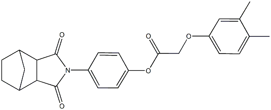 4-(3,5-dioxo-4-azatricyclo[5.2.1.0~2,6~]dec-4-yl)phenyl (3,4-dimethylphenoxy)acetate Structure