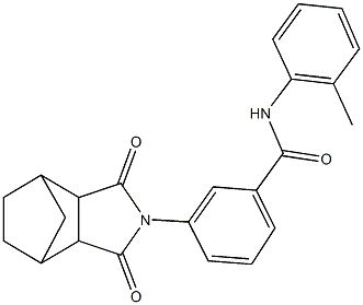 3-(3,5-dioxo-4-azatricyclo[5.2.1.0~2,6~]dec-4-yl)-N-(2-methylphenyl)benzamide Structure