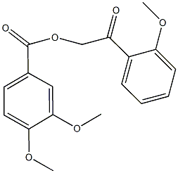 2-(2-methoxyphenyl)-2-oxoethyl 3,4-dimethoxybenzoate Structure