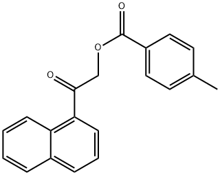 2-(1-naphthyl)-2-oxoethyl 4-methylbenzoate 化学構造式