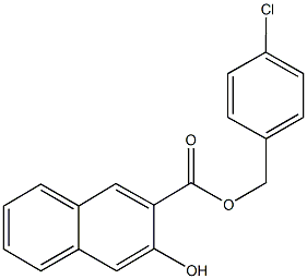 4-chlorobenzyl 3-hydroxy-2-naphthoate,474913-42-3,结构式