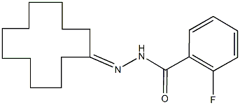 N'-cyclododecylidene-2-fluorobenzohydrazide Struktur