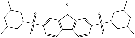 475157-72-3 2,7-bis[(3,5-dimethyl-1-piperidinyl)sulfonyl]-9H-fluoren-9-one