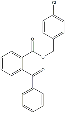 4-chlorobenzyl 2-benzoylbenzoate 结构式