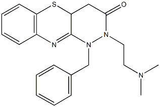 1-benzyl-2-[2-(dimethylamino)ethyl]-1,2,4,4a-tetrahydro-3H-pyridazino[4,3-b][1,4]benzothiazin-3-one Structure