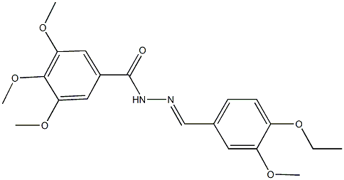 N'-(4-ethoxy-3-methoxybenzylidene)-3,4,5-trimethoxybenzohydrazide Structure