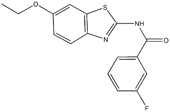 N-(6-ethoxy-1,3-benzothiazol-2-yl)-3-fluorobenzamide Structure