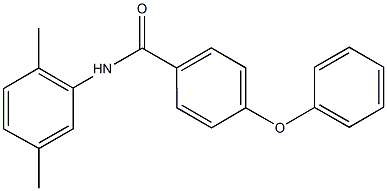 N-(2,5-dimethylphenyl)-4-phenoxybenzamide Struktur