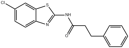 N-(6-chloro-1,3-benzothiazol-2-yl)-3-phenylpropanamide Structure