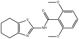 2,6-dimethoxy-N-(4,5,6,7-tetrahydro-1,3-benzothiazol-2-yl)benzamide,476325-85-6,结构式