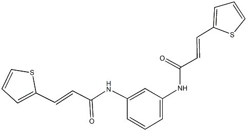476356-92-0 3-(2-thienyl)-N-(3-{[3-(2-thienyl)acryloyl]amino}phenyl)acrylamide