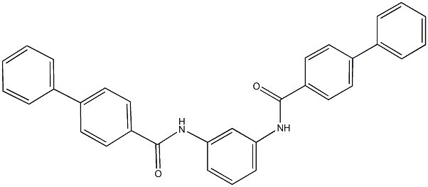 N-{3-[([1,1'-biphenyl]-4-ylcarbonyl)amino]phenyl}[1,1'-biphenyl]-4-carboxamide Structure