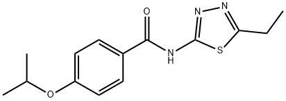 N-(5-ethyl-1,3,4-thiadiazol-2-yl)-4-isopropoxybenzamide Struktur