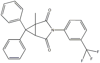 1-methyl-6,6-diphenyl-3-[3-(trifluoromethyl)phenyl]-3-azabicyclo[3.1.0]hexane-2,4-dione|