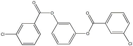 3-[(3-chlorobenzoyl)oxy]phenyl3-chlorobenzoate Structure