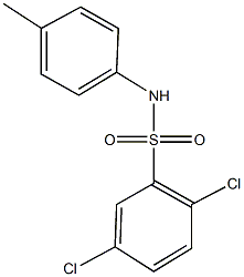 2,5-dichloro-N-(4-methylphenyl)benzenesulfonamide Struktur