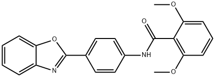 N-[4-(1,3-benzoxazol-2-yl)phenyl]-2,6-dimethoxybenzamide Structure