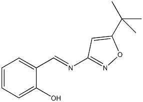 2-{[(5-tert-butyl-3-isoxazolyl)imino]methyl}phenol Structure