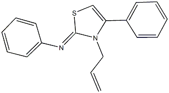 N-(3-allyl-4-phenyl-1,3-thiazol-2(3H)-ylidene)-N-phenylamine Struktur