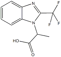 2-[2-(trifluoromethyl)-1H-benzimidazol-1-yl]propanoic acid,478030-59-0,结构式