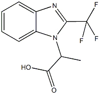 2-[2-(trifluoromethyl)-1H-benzimidazol-1-yl]propanoic acid Structure