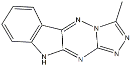 3-methyl-10H-[1,2,4]triazolo[4',3':2,3][1,2,4]triazino[5,6-b]indole Structure