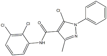 5-chloro-N-(2,3-dichlorophenyl)-3-methyl-1-phenyl-1H-pyrazole-4-carboxamide Structure