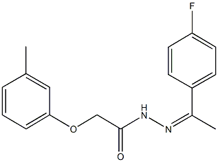 478395-10-7 N'-[1-(4-fluorophenyl)ethylidene]-2-(3-methylphenoxy)acetohydrazide