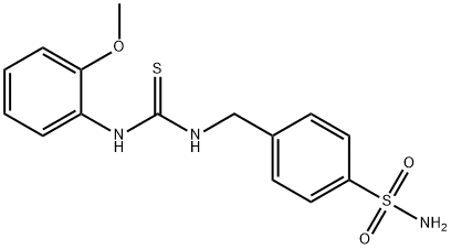 4-({[(2-methoxyanilino)carbothioyl]amino}methyl)benzenesulfonamide,479714-12-0,结构式