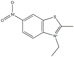 3-ethyl-2-methyl-6-nitro-1,3-benzothiazol-3-ium Structure