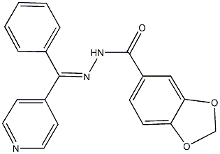 N'-[phenyl(4-pyridinyl)methylene]-1,3-benzodioxole-5-carbohydrazide Structure