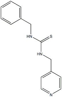 N-benzyl-N'-(4-pyridinylmethyl)thiourea Structure