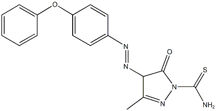 481702-10-7 3-methyl-5-oxo-4-[(4-phenoxyphenyl)diazenyl]-4,5-dihydro-1H-pyrazole-1-carbothioamide
