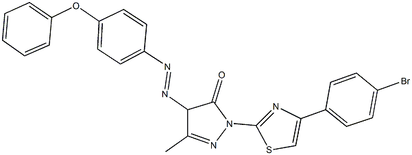 481702-33-4 2-[4-(4-bromophenyl)-1,3-thiazol-2-yl]-5-methyl-4-[(4-phenoxyphenyl)diazenyl]-2,4-dihydro-3H-pyrazol-3-one