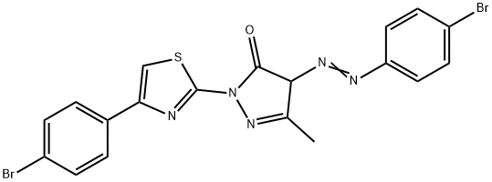 481702-67-4 4-[(4-bromophenyl)diazenyl]-2-[4-(4-bromophenyl)-1,3-thiazol-2-yl]-5-methyl-2,4-dihydro-3H-pyrazol-3-one