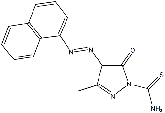 481703-00-8 3-methyl-4-(1-naphthyldiazenyl)-5-oxo-4,5-dihydro-1H-pyrazole-1-carbothioamide