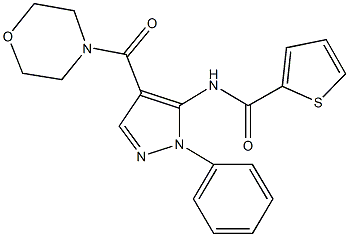 N-[4-(4-morpholinylcarbonyl)-1-phenyl-1H-pyrazol-5-yl]-2-thiophenecarboxamide|