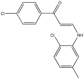 3-(2-chloro-5-methylanilino)-1-(4-chlorophenyl)-2-propen-1-one|