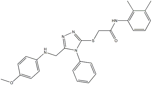 482617-26-5 N-(2,3-dimethylphenyl)-2-({5-[(4-methoxyanilino)methyl]-4-phenyl-4H-1,2,4-triazol-3-yl}sulfanyl)acetamide