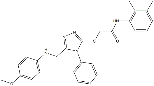 N-(2,3-dimethylphenyl)-2-({5-[(4-methoxyanilino)methyl]-4-phenyl-4H-1,2,4-triazol-3-yl}sulfanyl)acetamide|