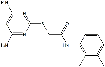 2-[(4,6-diamino-2-pyrimidinyl)sulfanyl]-N-(2,3-dimethylphenyl)acetamide|