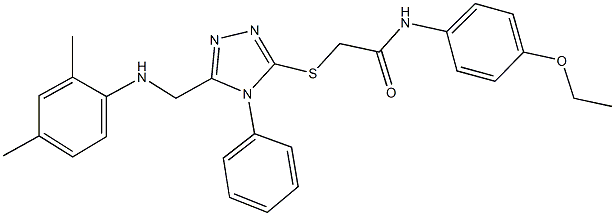 482641-98-5 2-({5-[(2,4-dimethylanilino)methyl]-4-phenyl-4H-1,2,4-triazol-3-yl}sulfanyl)-N-(4-ethoxyphenyl)acetamide