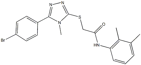 2-{[5-(4-bromophenyl)-4-methyl-4H-1,2,4-triazol-3-yl]sulfanyl}-N-(2,3-dimethylphenyl)acetamide Structure