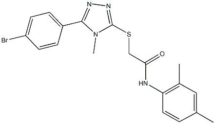 482660-27-5 2-{[5-(4-bromophenyl)-4-methyl-4H-1,2,4-triazol-3-yl]sulfanyl}-N-(2,4-dimethylphenyl)acetamide