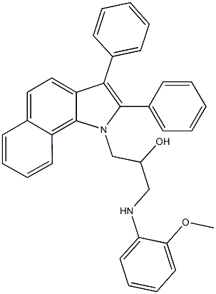 483277-97-0 1-(2,3-diphenyl-1H-benzo[g]indol-1-yl)-3-(2-methoxyanilino)-2-propanol