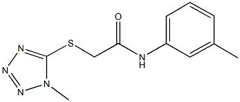 N-(3-methylphenyl)-2-[(1-methyl-1H-tetraazol-5-yl)sulfanyl]acetamide Struktur