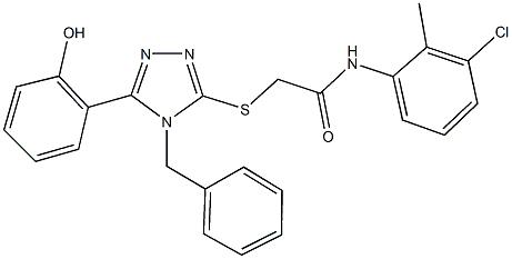 483324-18-1 2-{[4-benzyl-5-(2-hydroxyphenyl)-4H-1,2,4-triazol-3-yl]sulfanyl}-N-(3-chloro-2-methylphenyl)acetamide